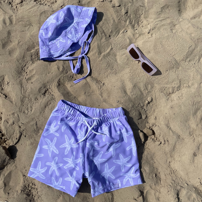 SE UV Swimming Short Boys Lilac Sea Star