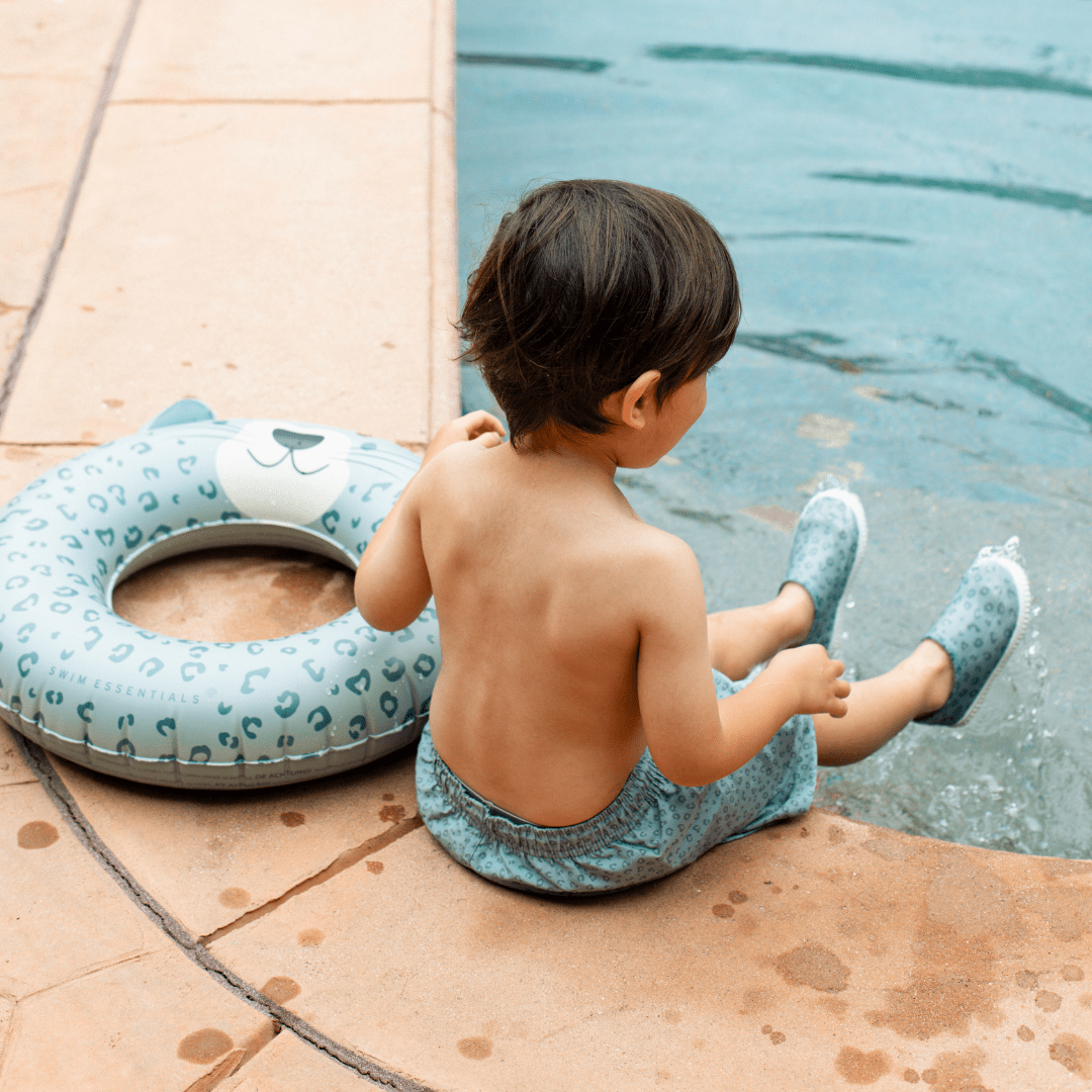 Leopard | Green Animal Pool Float Ø 55 cm