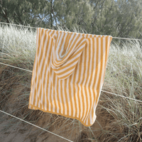 Flow | Yellow/White Beach poncho 65 x 65 cm