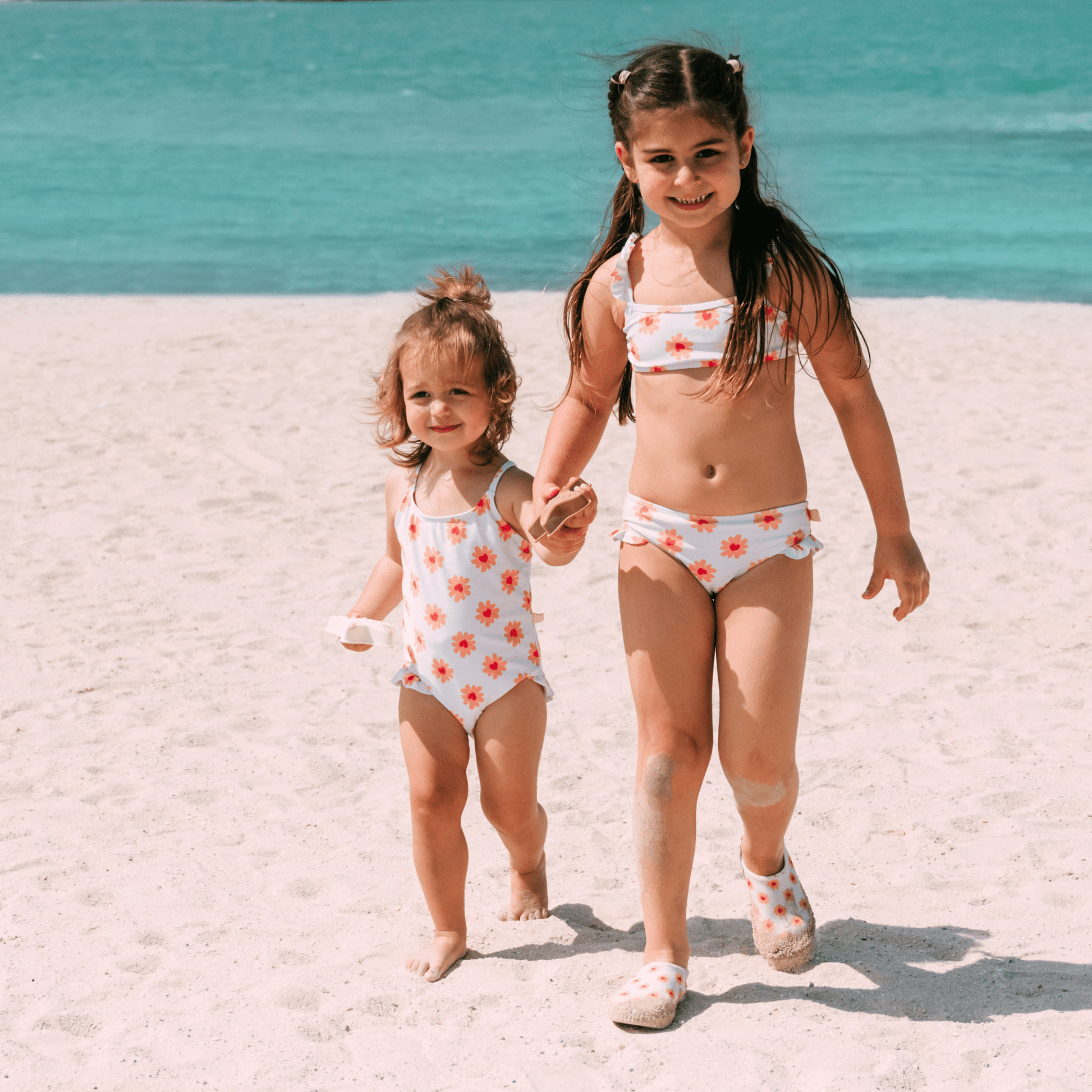 Floral Love | Multicolored Girls Beachwear UV Bikini