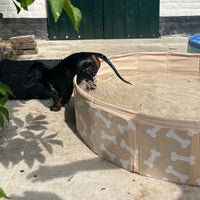 Bonebash | Beige Dog Pool Ø 80 cm