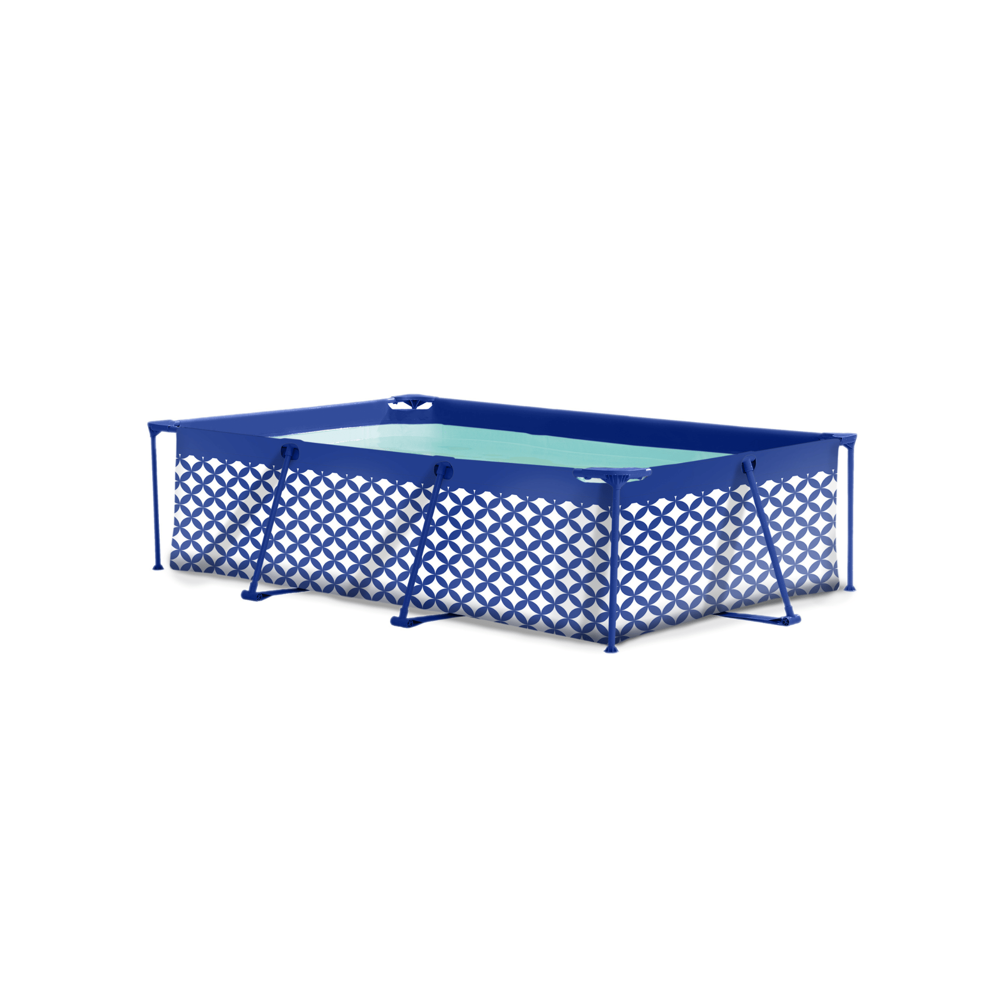 Elegance | Dark Blue/White Frame Pool 260x160x65 cm