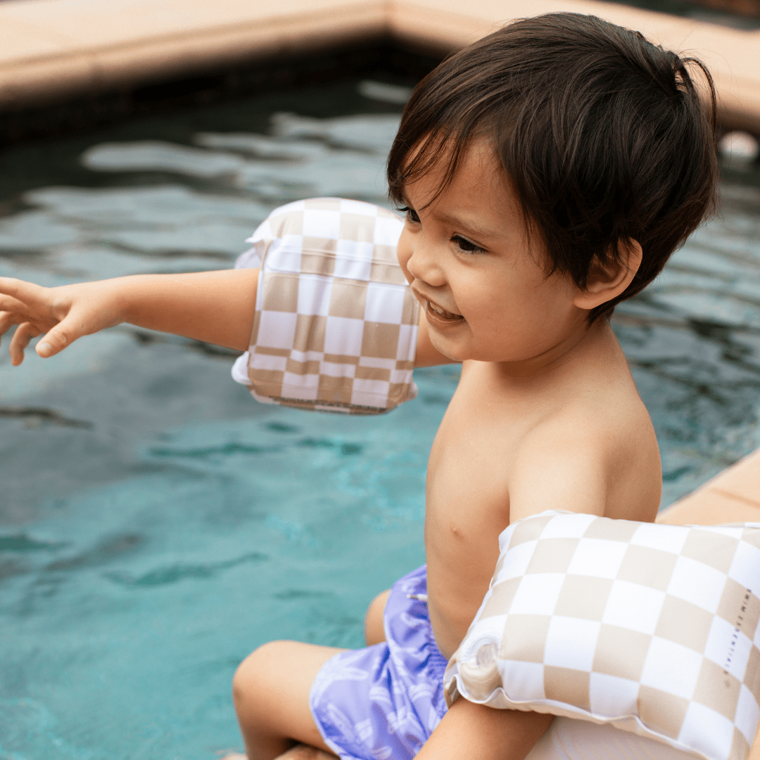 Checkmate | Beige Swim Arm Bands 2-6 years