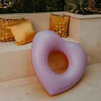 Iconic Tones | Purple/Red Heart Swim Ring Ø 90 cm