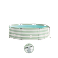 Essence | Green/White Frame Pool Round 305x76 cm including Accessories