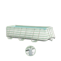 Essence | Piscina Diseño Verde/Blanco 400x200x100 cm incl. Accesorios