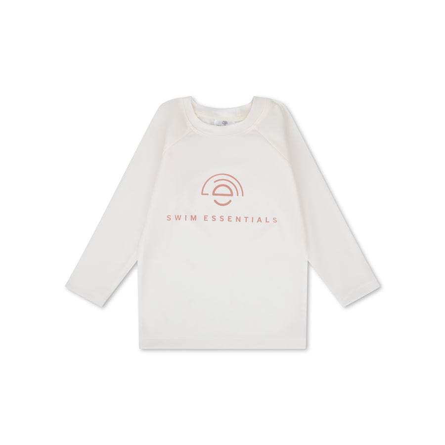 Pure Tones | White UV Swim Shirt with Long Sleeves