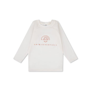 Pure Tones | White UV Swim Shirt with Long Sleeves