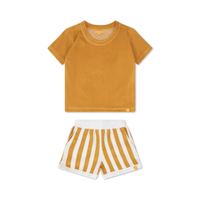 Flow | Yellow/White Boys Beach Set – Terry