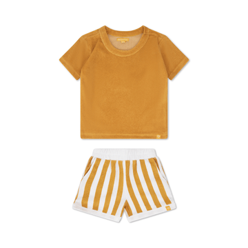 Flow | Yellow/White Boys Beach Set – Terry