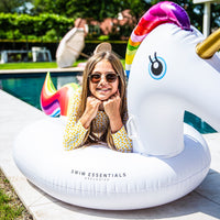 Dreamscape | Unicornio hinchable blanco XXL