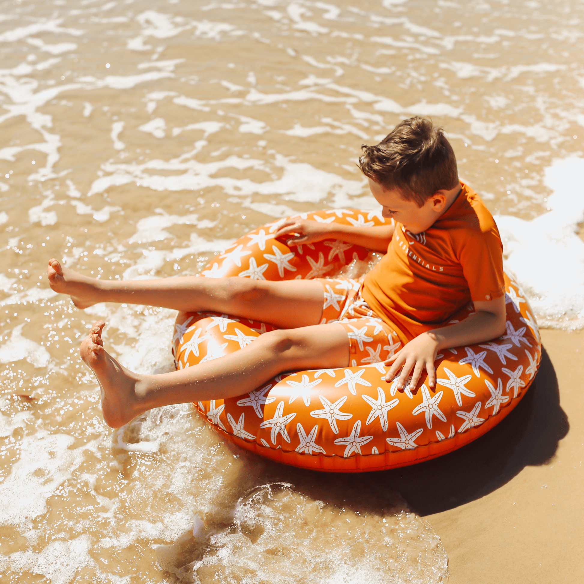 Seastar | Orange Swim Ring Ø 90 cm