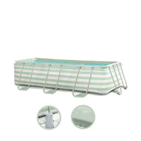 Essence | Piscina Diseño Verde/Blanco 400x200x100 cm incl. Accesorios