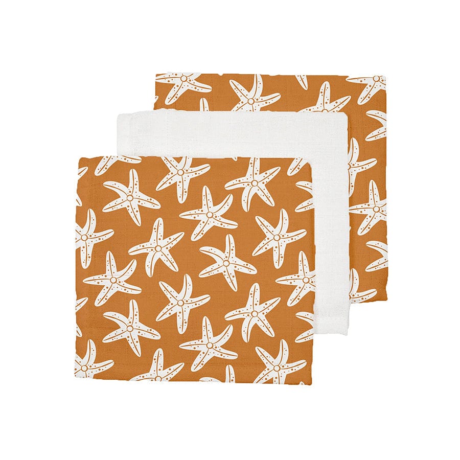 Seastar | Oranje Hydrofiele Doeken 25 x 25 cm - 3 stuks