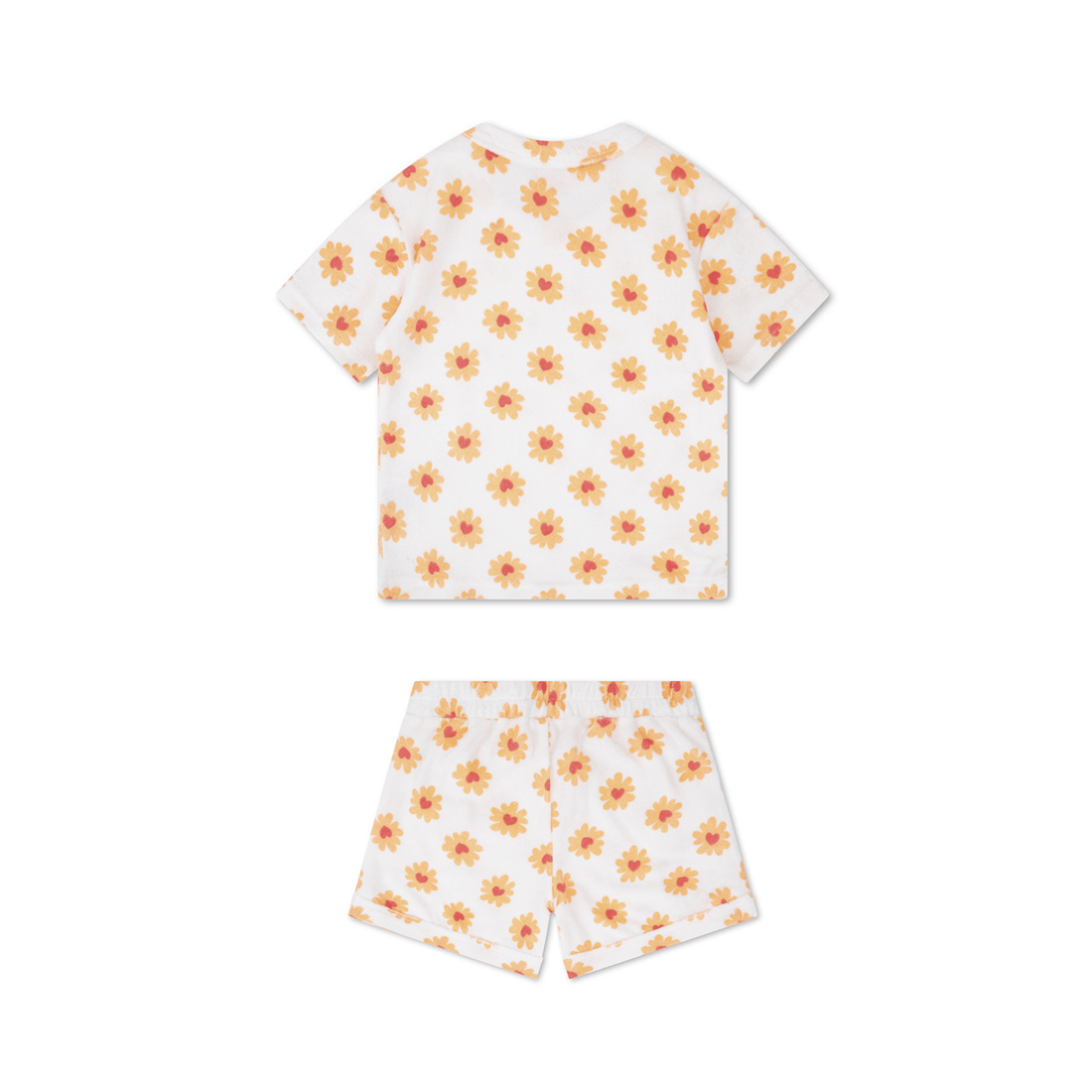 Floral Love | Multicolored Girls Beachwear Set - Terry