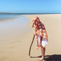 Seastar | Brown Beach poncho 65 x 65 cm