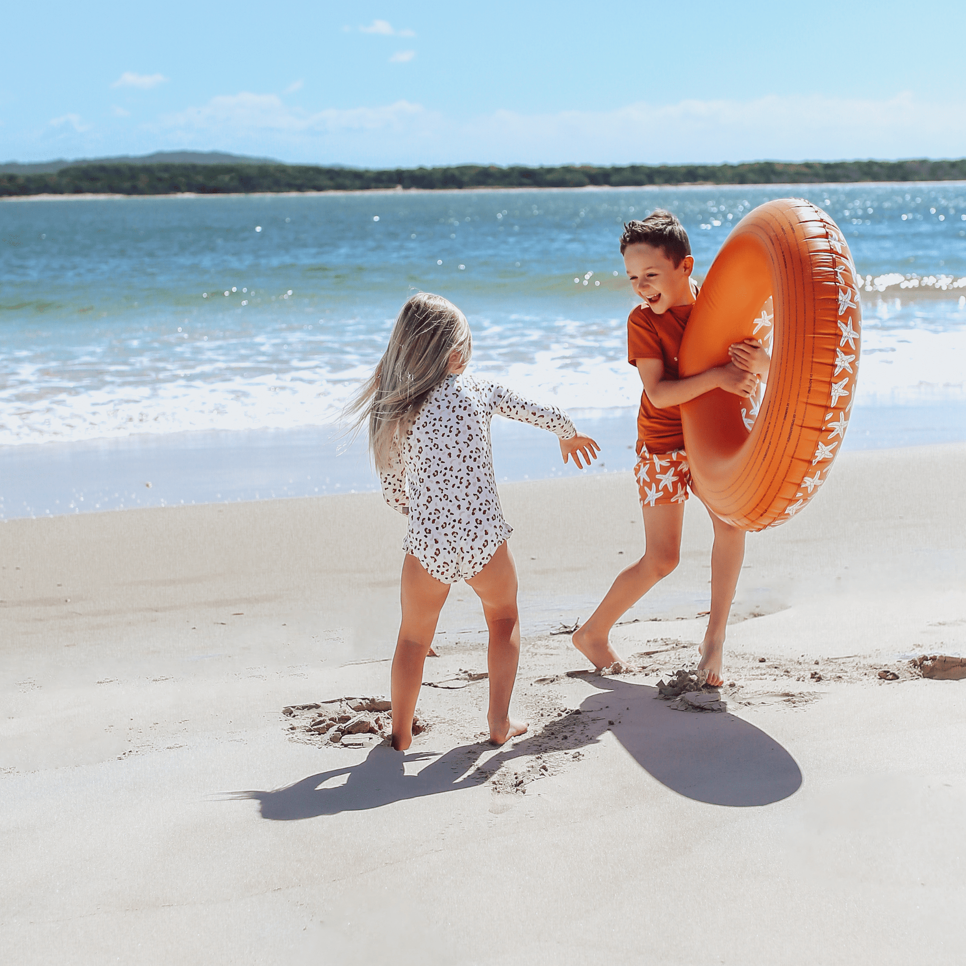 Seastar | Orange Swim Ring Ø 90 cm