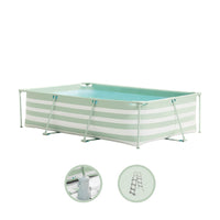 Essence | Piscina design verde/bianco 300x200x75 cm incl. accessori