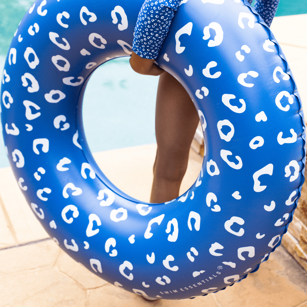 Leopard | Blue Pool Float Ø 90 cm