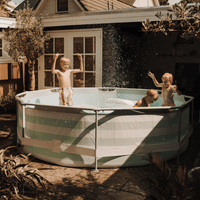 Essence | Green/White Frame Pool Round 305x76 cm including Accessories