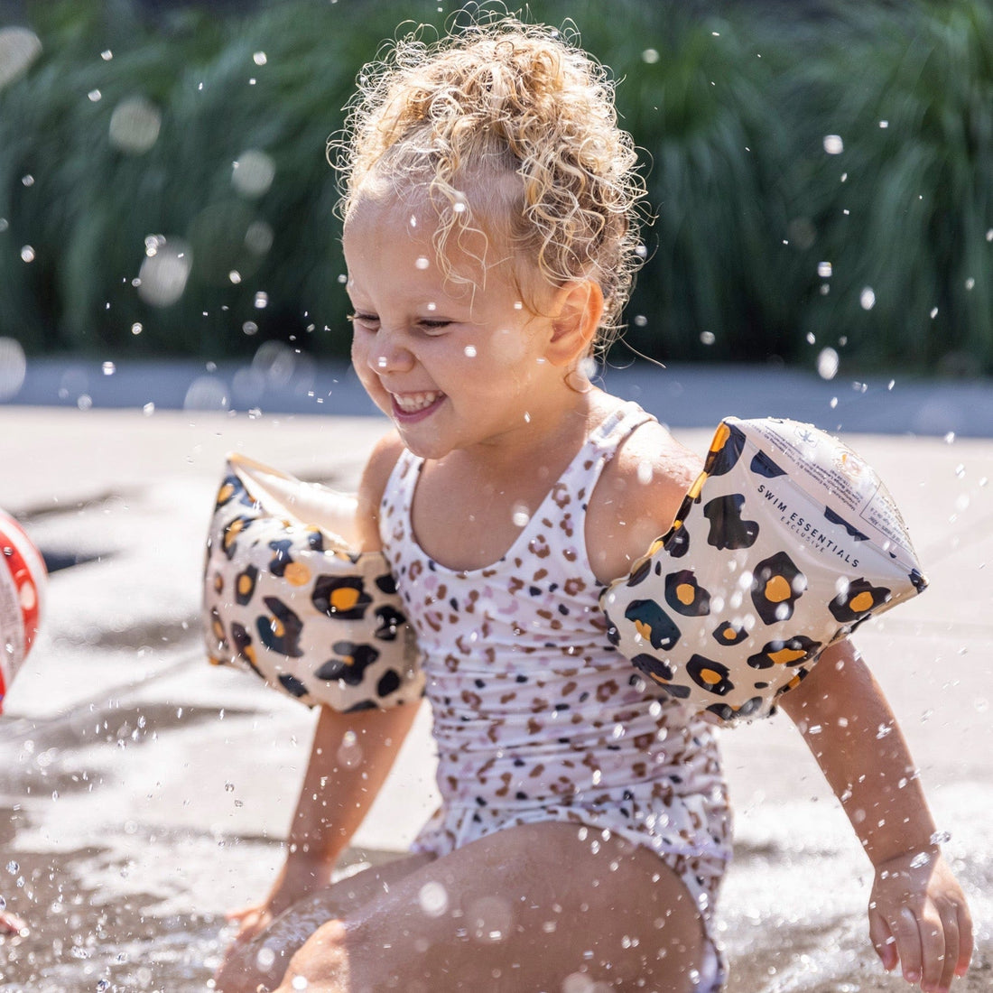 Safari Chic | Tirantes de natación beige 0-2 años