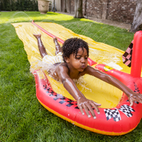 Racing | Multicolored Inflatable Water Slide