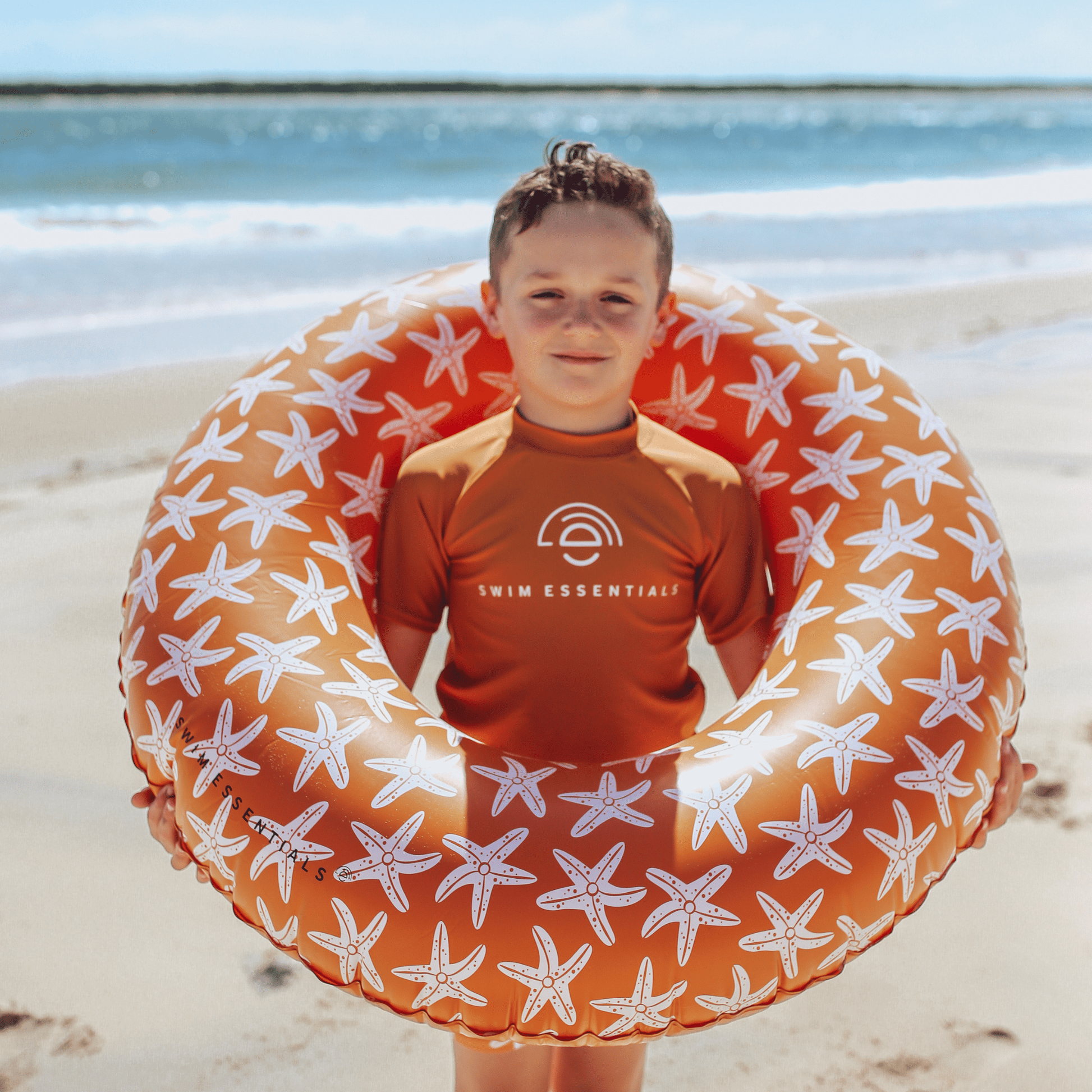 Seastar | Orange UV Swim Shirt with Short Sleeves