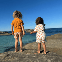 Floral Love | Multicolored Girls Beachwear Set - Terry