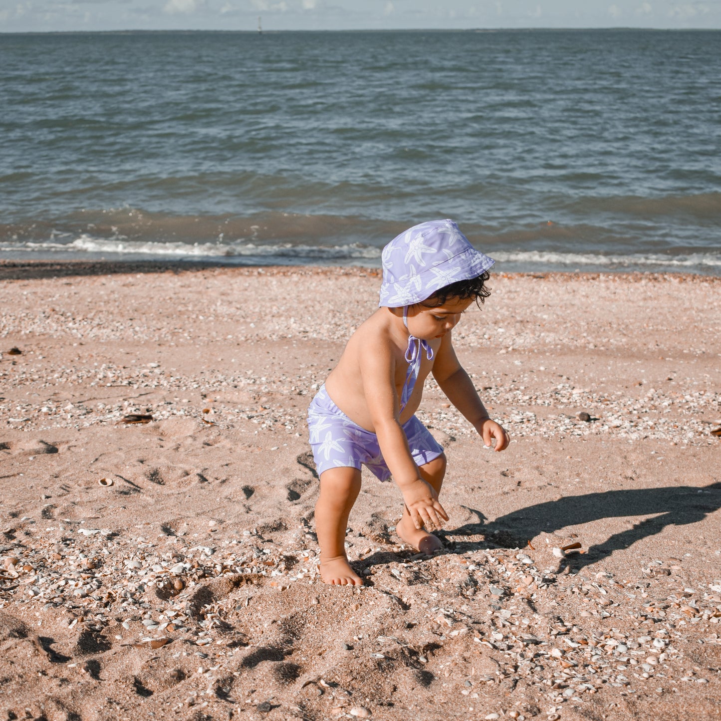 SE UV Sun Hat Lilac Sea Stars