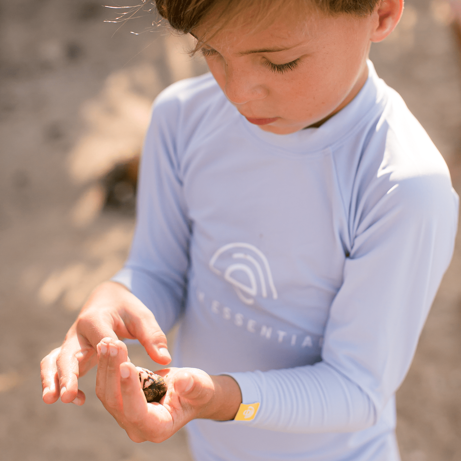 Pure Tones | Light Blue UV Swim Shirt with Long Sleeves