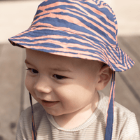 Vibrant Stripes | Blue/Orange UV Sun Hat