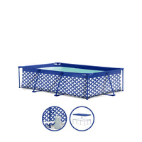 Elegance | Dark Blue/White Frame Pool 260x160x65 cm including Accessories