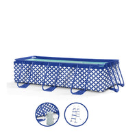 Elegance | Dark Blue/White Frame Pool 400x200x100 cm including Accessories