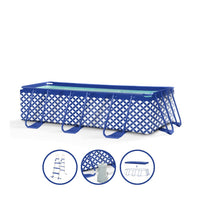 Elegance | Dark Blue/White Frame Pool 400x200x100 cm including Accessories