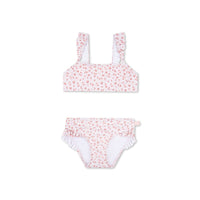 Bikini UV per ragazze rosa antico e leopardo