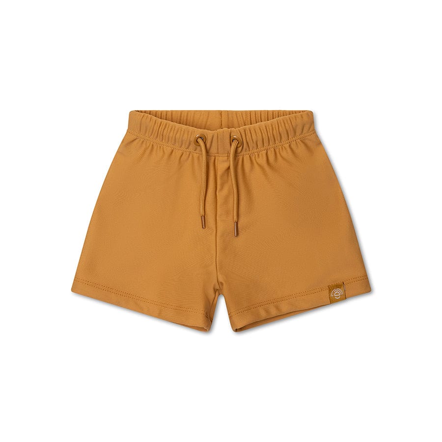 Pure Tones | Yellow UV Swim Boxer for Boys