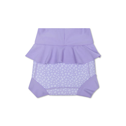 SE Swim Diaper Neoprene Lilac Panther Print