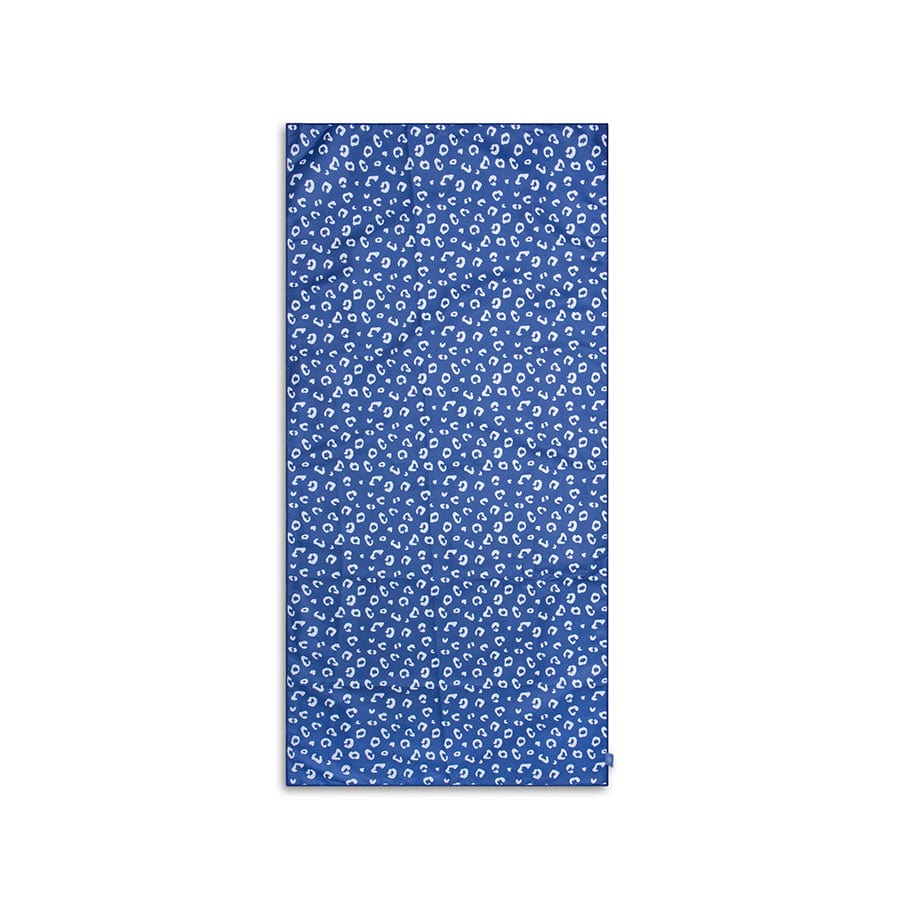 Leopard | Blue Microfiber Towel 135 x 65 cm