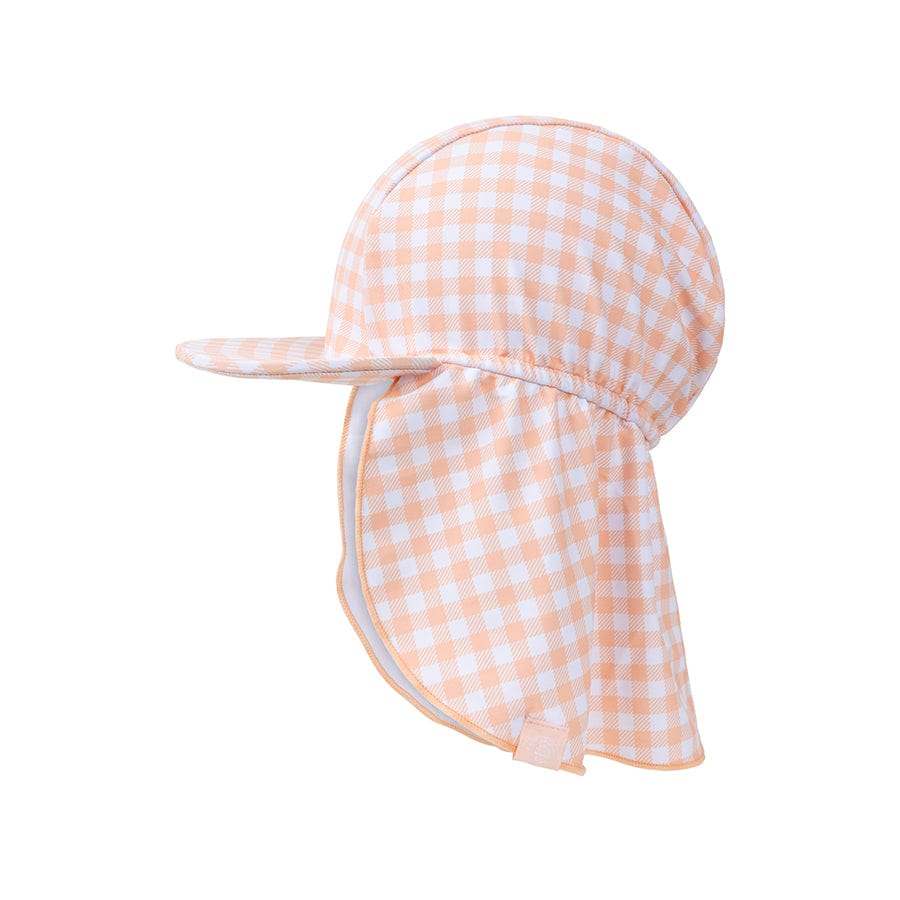 Sunset Grid | Orange/White UV Sun Cap