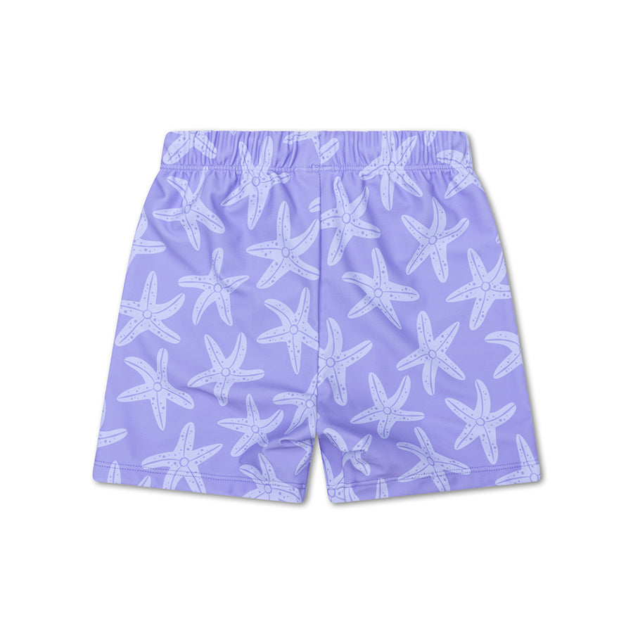 SE UV Swimming Short Boys Lilac Sea Star