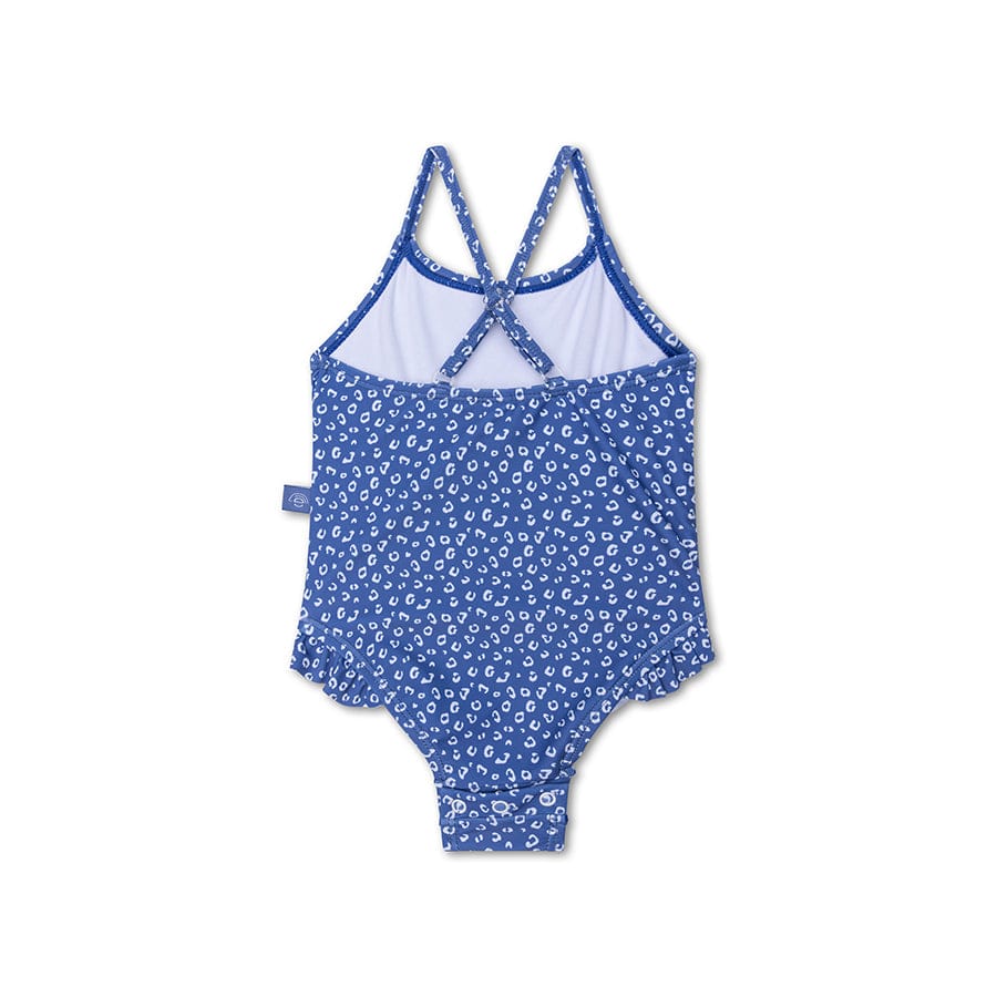 Leopard | Blue Girls Swimsuit