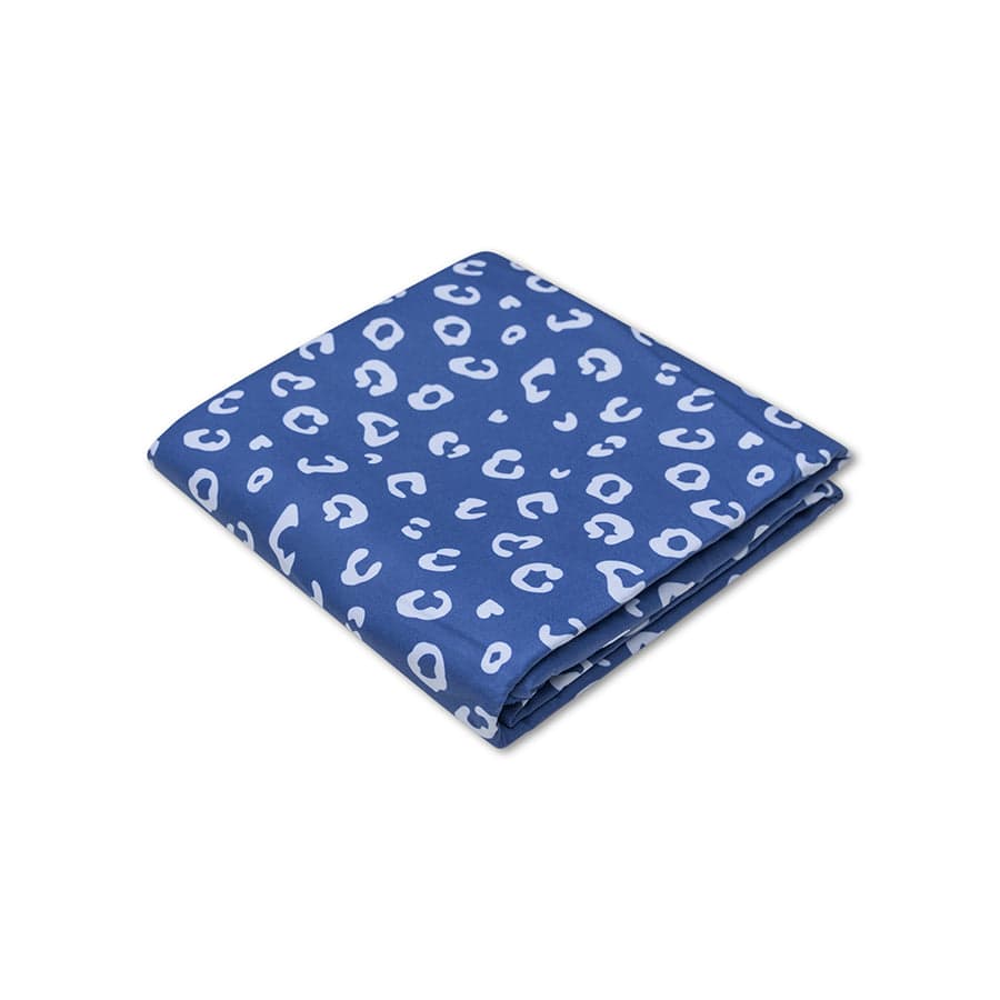 Leopard | Blue Microfiber Beach Towel 180 x 90 cm