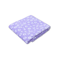 Asciugamano in cotone Leopard | Lilac 135 x 65 cm