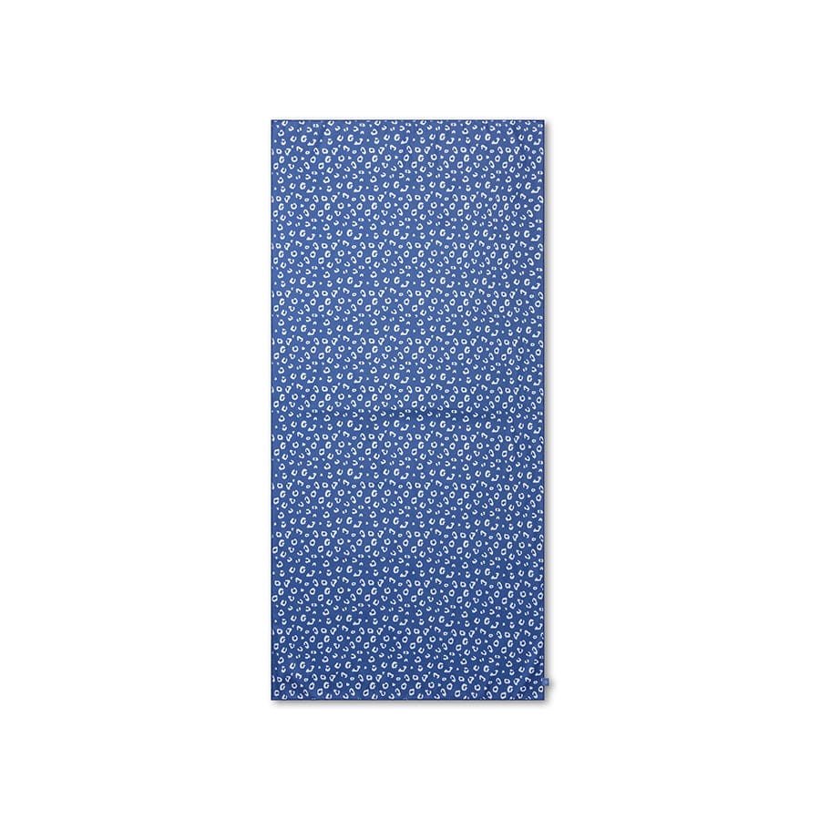 Leopard | Blue Microfiber Beach Towel 180 x 90 cm