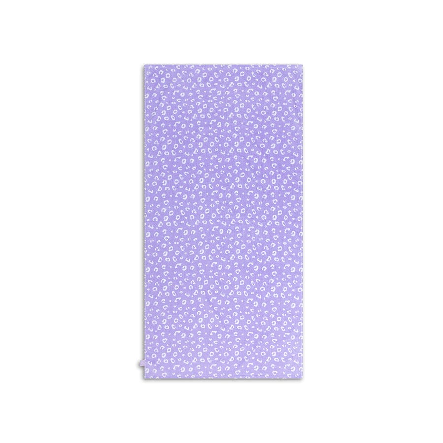 Asciugamano in cotone Leopard | Lilac 135 x 65 cm