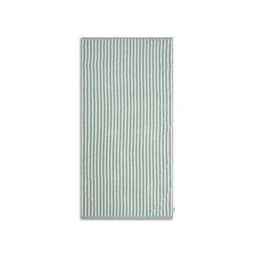 Resort Stripe | Green/White Cotton Beach Towel 180 x 90 cm