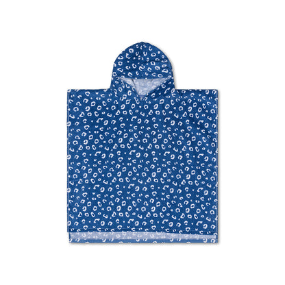 SE Beach Poncho Blue Panther Print 65 x 65 cm