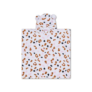 Leopard | Kaki Beach poncho 65 x 65 cm