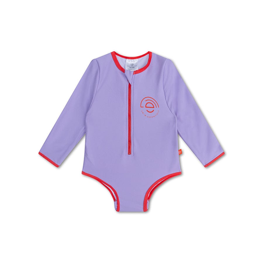 Iconic Tones | Purple Girls Swimsuit with Long Sleeves