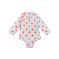 Floral Love | Costume da bagno UV a maniche lunghe da bambina multicolore